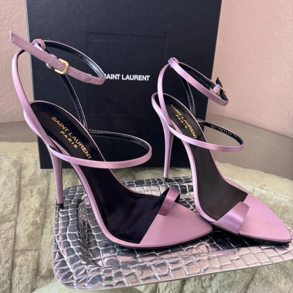 Saint Laurent Shoes - Saint Laurent Women's Pink Strappy Heels